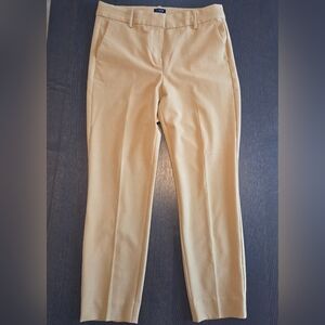 J.Crew Ruby Crop Pant - Tan/Khaki Stretch Trousers - Size 10
